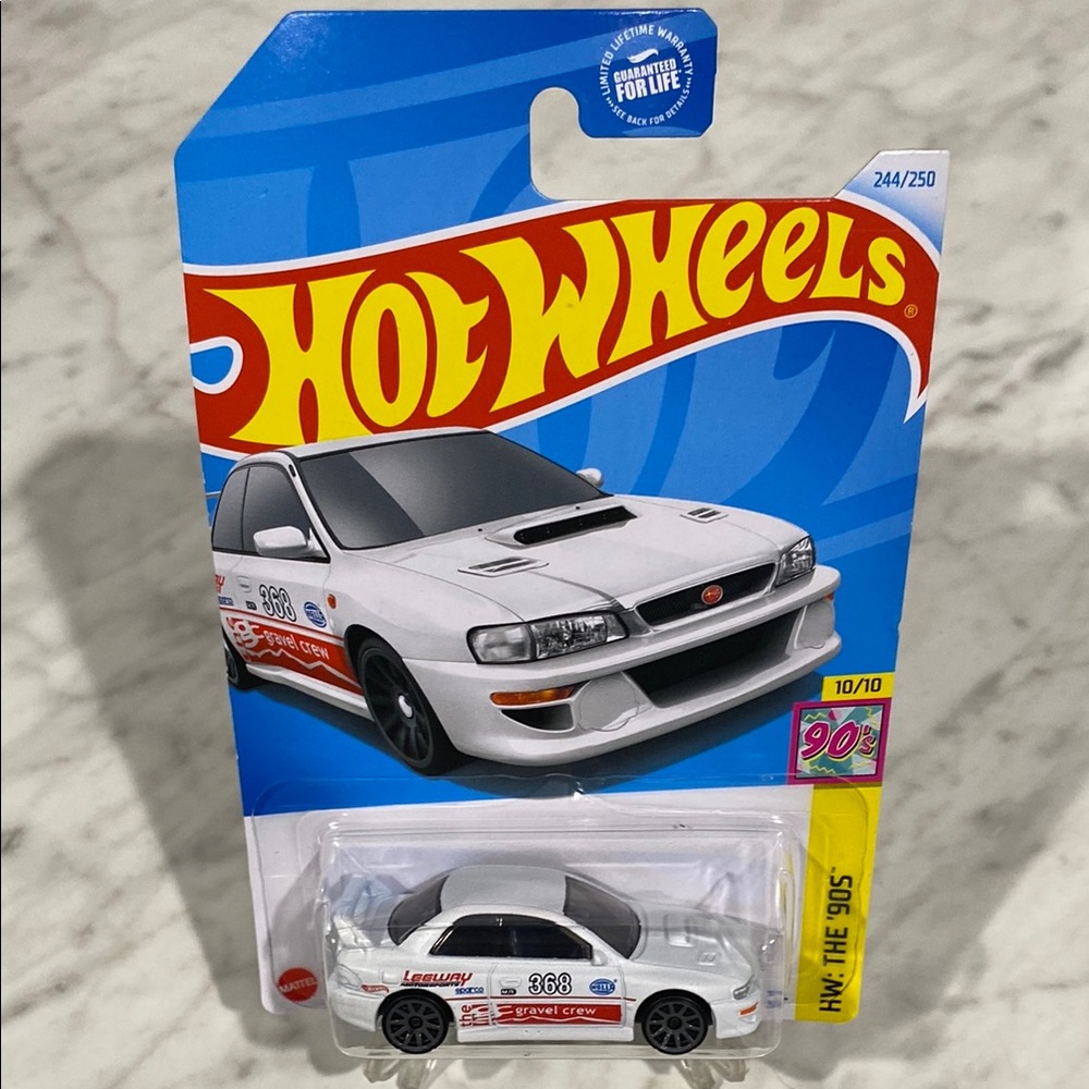 White Hot Wheels Honda Civic Type R Toy Car